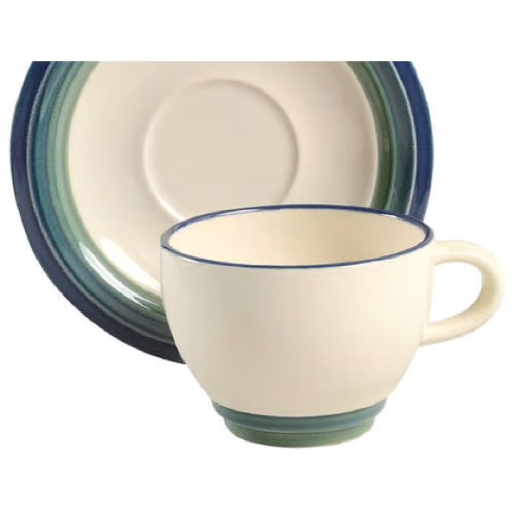 Pfaltzgraff Ocean Breeze cup and saucer. Never used.